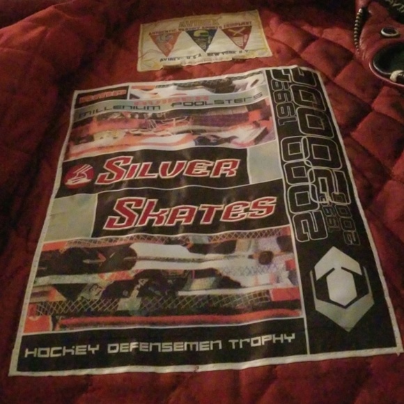 MEN'S XXL 100%LEATHER AVIREX SILVER SKATES JACKET! - Picture 3 of 8